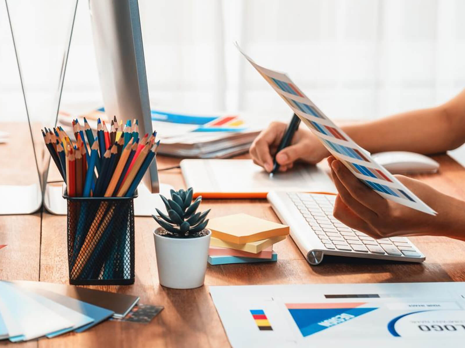 Hire a Graphic Designer - illustrative visual